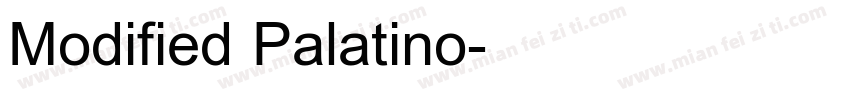 Modified Palatino字体转换